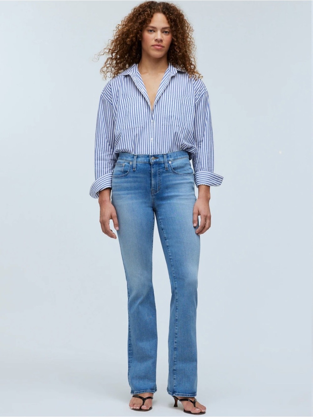 Madewell Kick Out Full-Length Jeans Size 28 Mid Rise Straight Leg